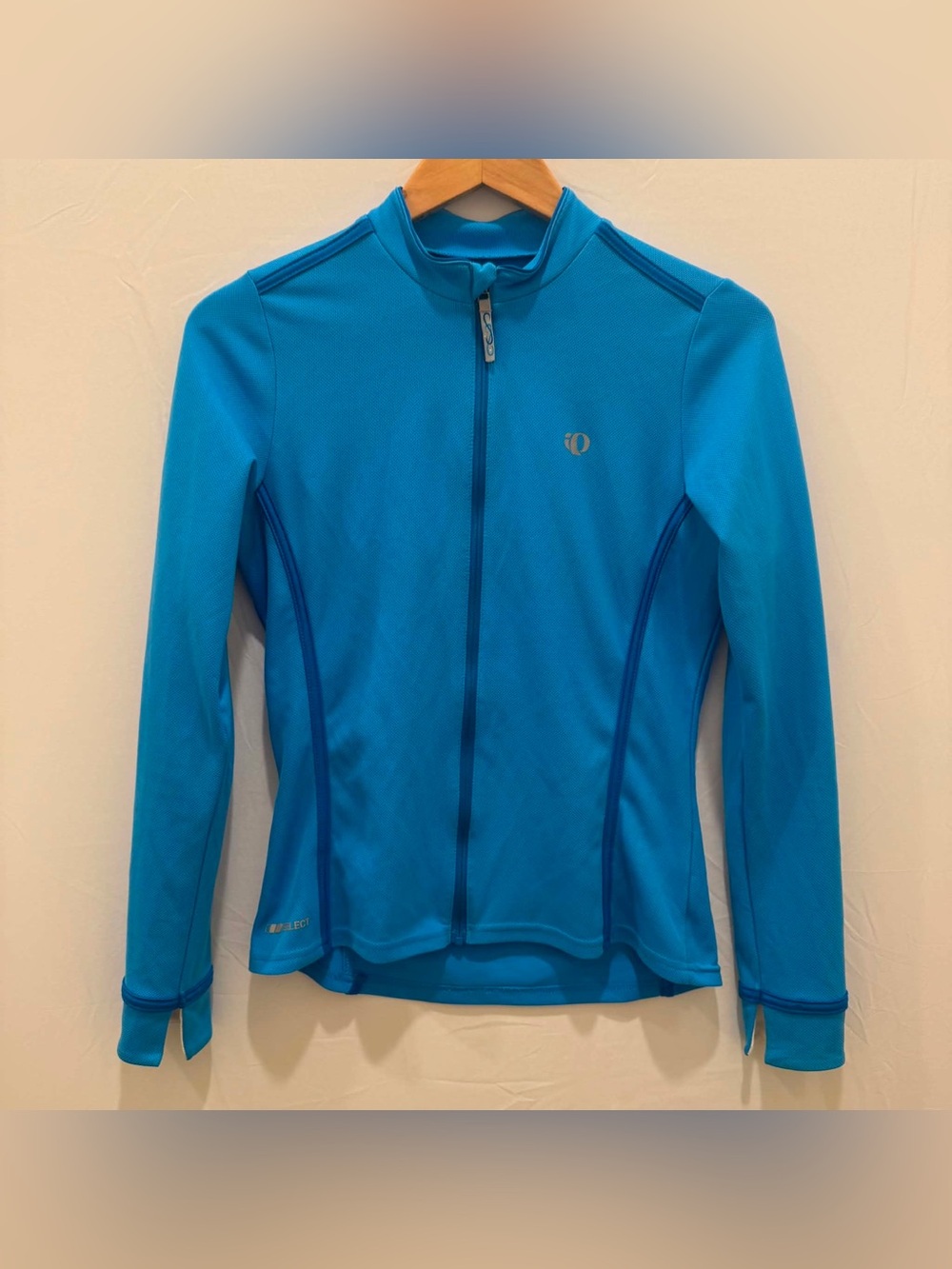 Pearl Izumi Women Teal Blue Select Series Full-Zip Performance Jersey Jacket M